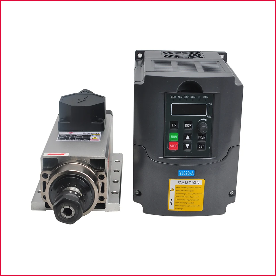 2.2KW CNC шпиндель комплект 2200 Вт с воздушным охлаждением мотор шпинделя 80 мм ER20
