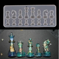 chess silicone mold for resin diy making jewelry handmade piece keychain pendant epoxy resin moldsy