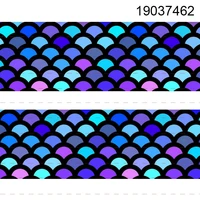fish scales printed gradient grosgrainsatin ribbon 5 yards 22mm25mm38mm50mm75mm for diy bow craft card gifts