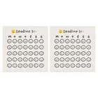 Комплект из 2 предметов офисные памятки наклейки очаровательный студентов выпущенных клейкая бумага для заметок