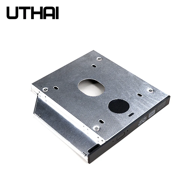 UTHAI T01 CD-ROM Drive to SSD Hard Disk Bracket Laptop Internal Enclosure 2.5 inch SATA I II III HDD Drive 12.7mm SATA3 Adapter