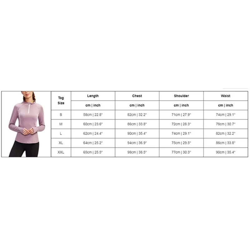 

Women Spring Zipper Long Sleeve Sports Fitness Yoga Training Quick-Drying Clothes T-Shirt Sweater Tops