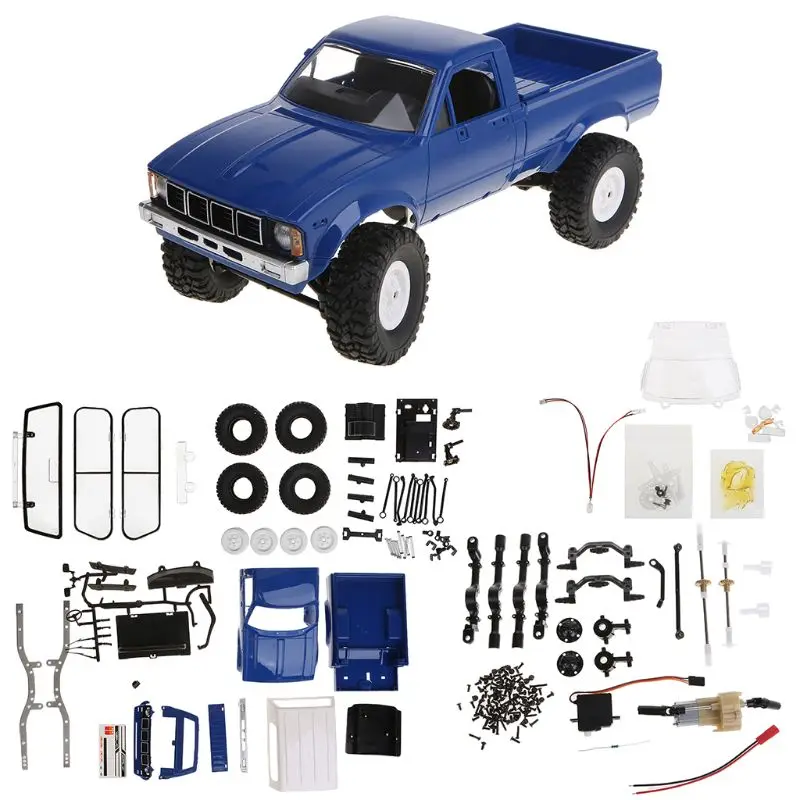 

WPL C24 2.4G DIY RC Car KIT 4WD Remote Control Crawler Off-road Buggy Moving Machine Kids Toys E06F