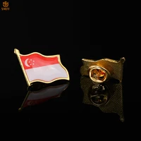 asia singapore xingyue flag brooch large election event banquet special suit tie lapel pin commemorative badge collection