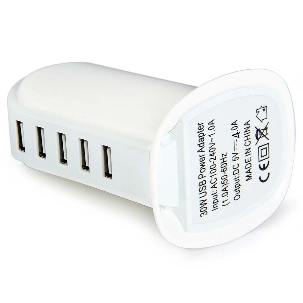 5Port Multi USB Charger HUB Display Charging Station Dock Universal Mobile Phone Desktop Wall Home Chargers EU/US/AU/UK Plug | Мобильные