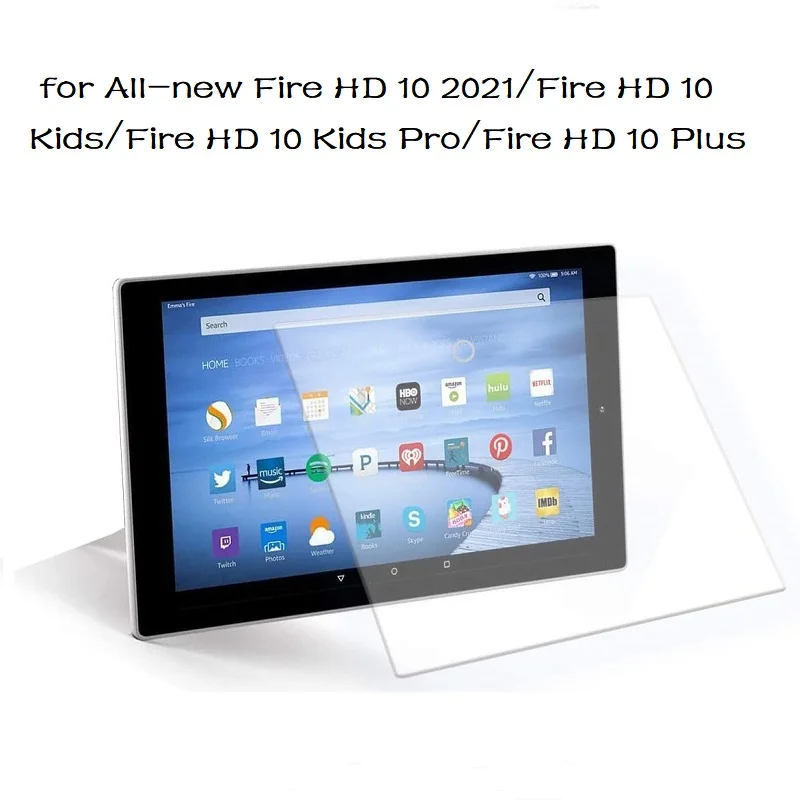 

Screen Protector Compatible with All-new Fire HD 10 /Fire HD 10 Plus/ Fire HD 10 Kids 10.1" Tablet 2021 Released Tempered Glass