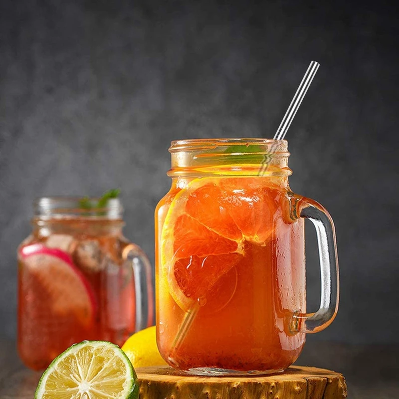 

30 шт. многоразовые Нержавеющая сталь соломинки комбинации щетки для чистки высокие стаканы для напитков Коктейльные трубочки 8,5 Дюймов