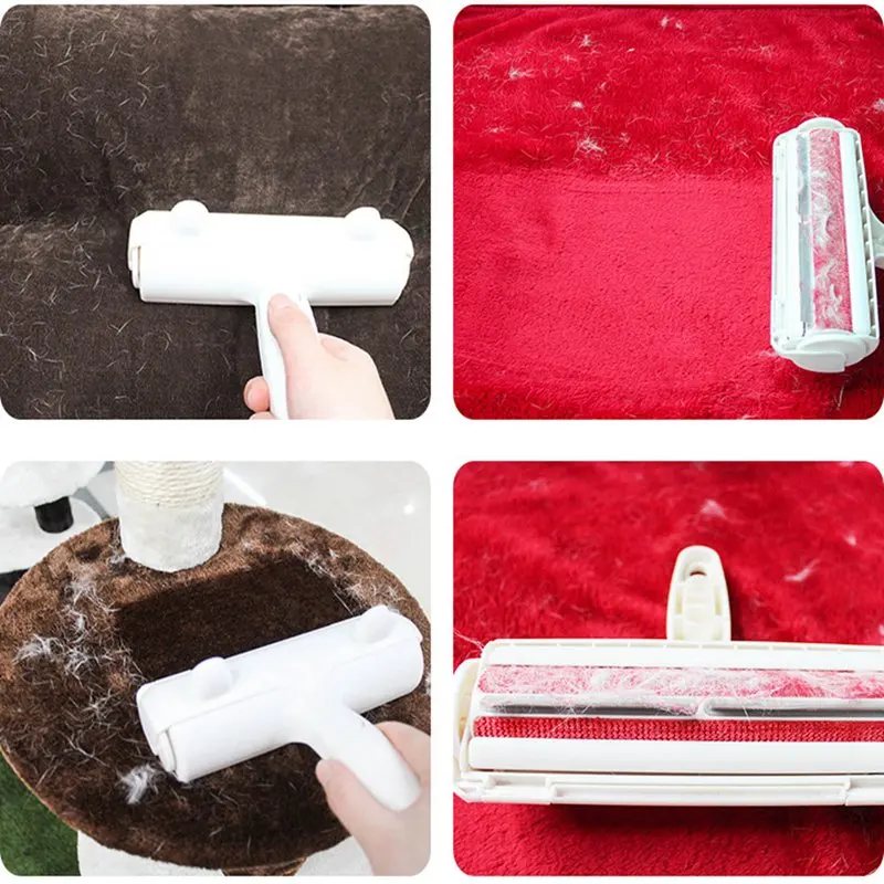 

2-Way Hair Remover Roller Lint Sticking Roller for Dog Cat Sofa Sticky Hair Brush Cat Dog Sticky Hair Brush Hair Clothes