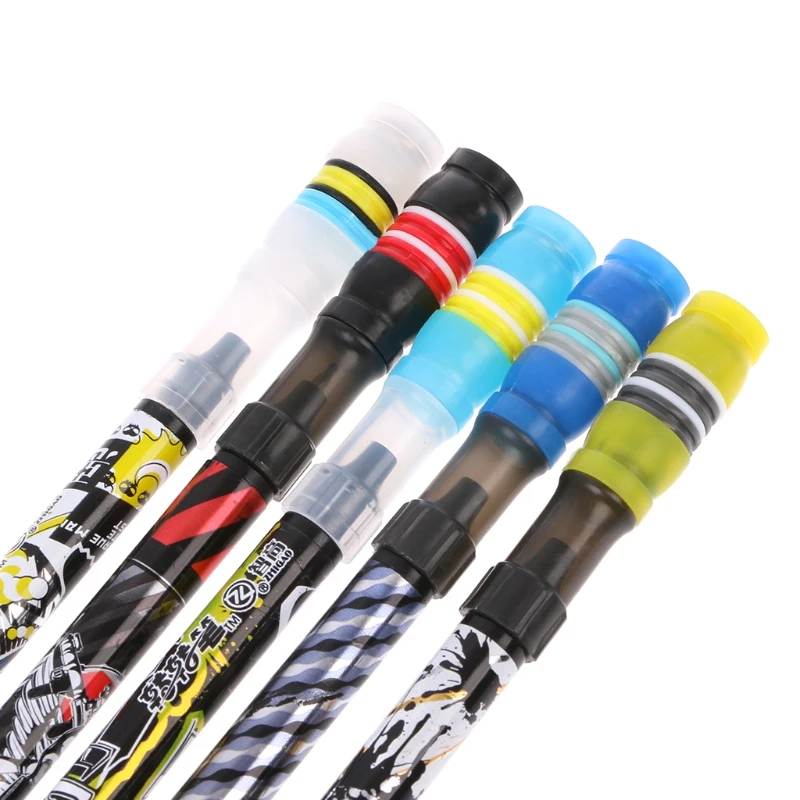 

Non Slip Coated Spinning Ballpoint Pen Rolling Finger Rotating Playing Student 19QA