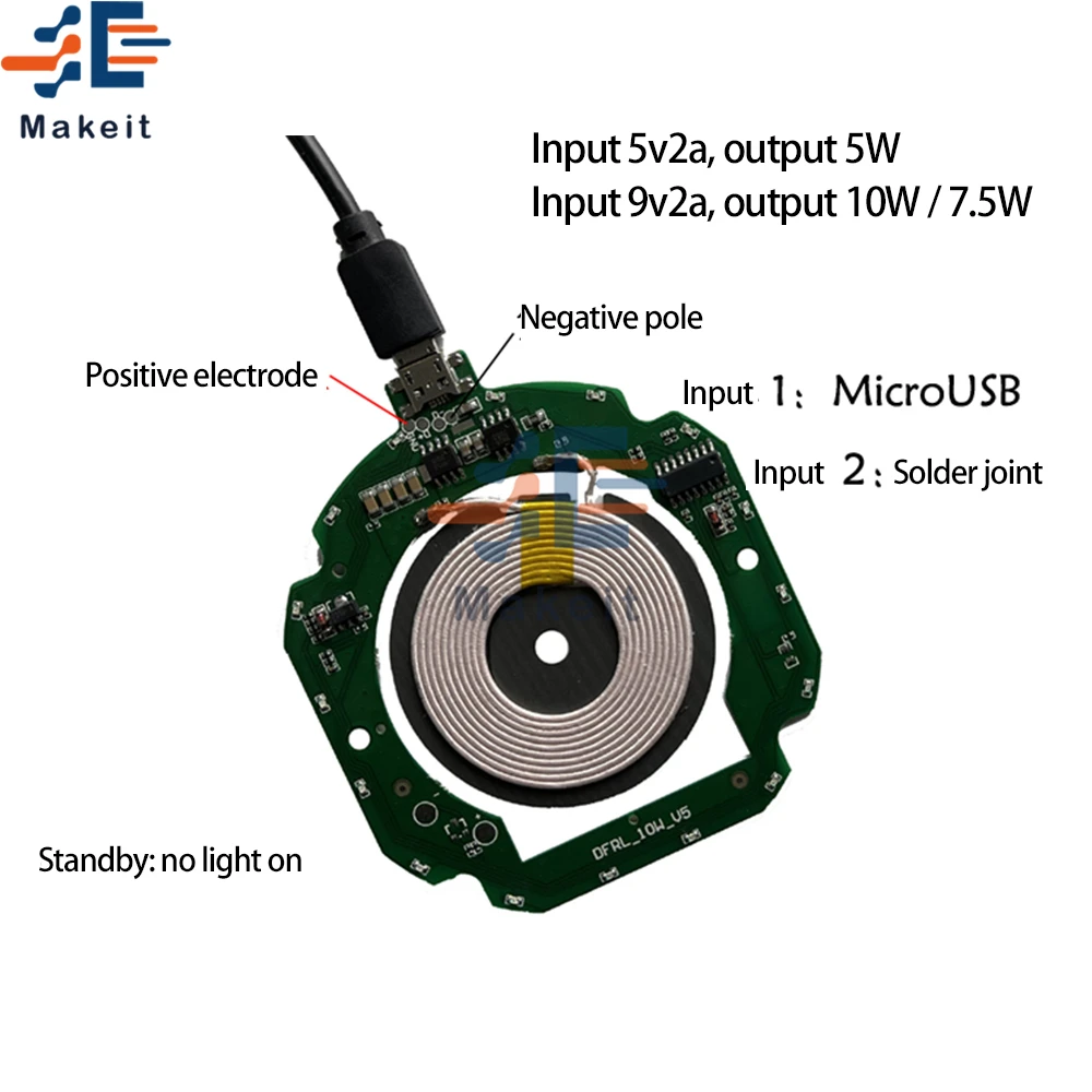 TYPE-C/MICRO USB 5-9V/5-12V 5-10W/5-15W быстрая зарядка | Электронные компоненты и принадлежности