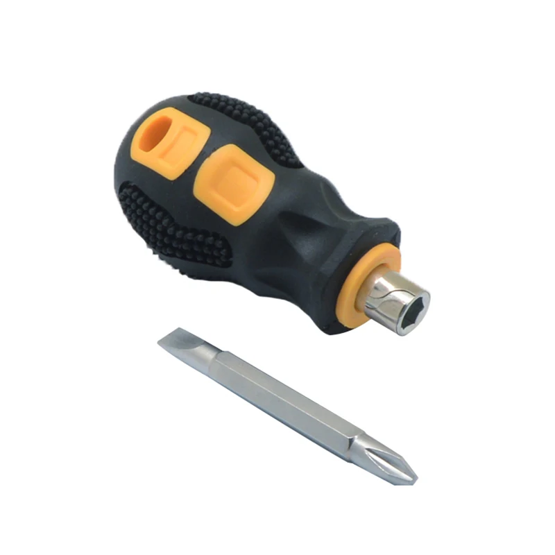 

Double-Use Screwdriver Cross Flat Head Screwdriver Portable Removable Hand Tools Chrome Vanadium Steel Repair Tool Screw Driver