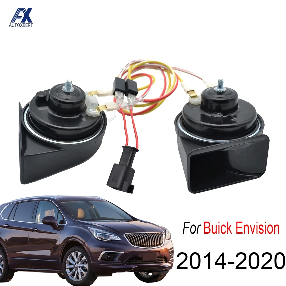 

12V 110-125db Loud Waterproof Snail type Horn 410/510Hz Dual Tone Horn For Buick Envision 2014 2015 2016 2017 2018 2019 2020