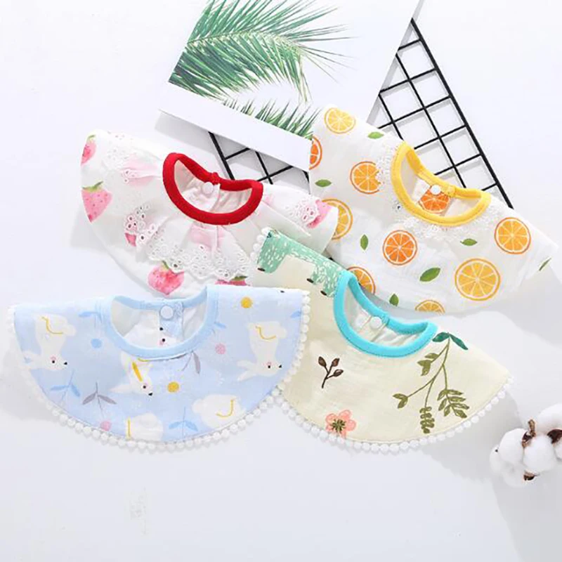 Детские нагрудники кружевные Слюнявчики для новорожденных мягкие YZM006 | Детская