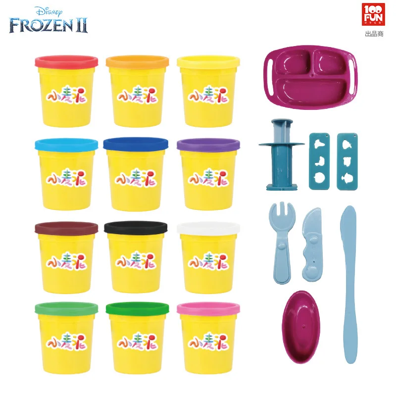 Дисней 12 цветов девушки Замороженные 2 принцесса глина светильник DIY