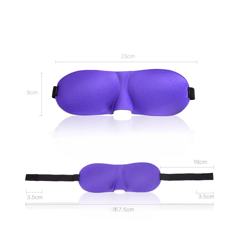 

1PC Fashion Unisex 3D Eye Mask Night Relax Sleep Soft Padded Shade Cover Sleeping Blindfold Travel Outdoor