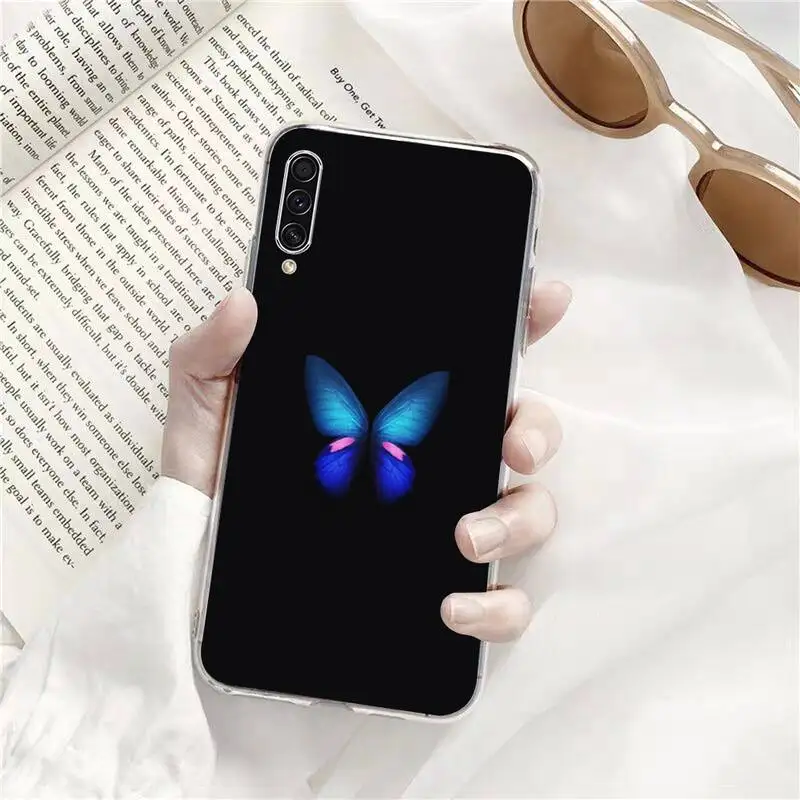 

Butterfly colorful Phone Cases Transparent for Samsung s9 s10 s20 Huawei honor P20 P30 P40 xiaomi note mi 8 9 pro lite plus