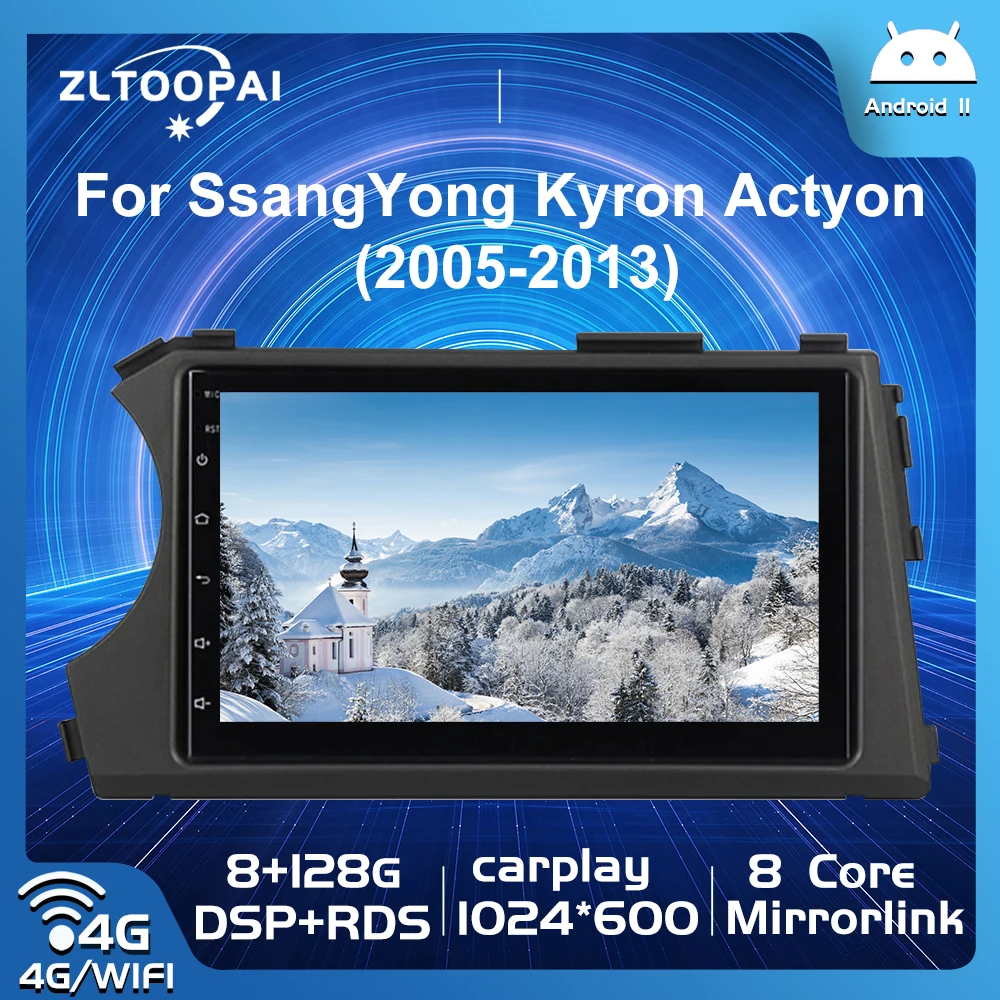 

Zltoopai Android 11 Auto Radio For Ssang Yong SsangYong Kyron Actyon 2005-2013 Car Multimedia Player GPS Navigation Head Unit