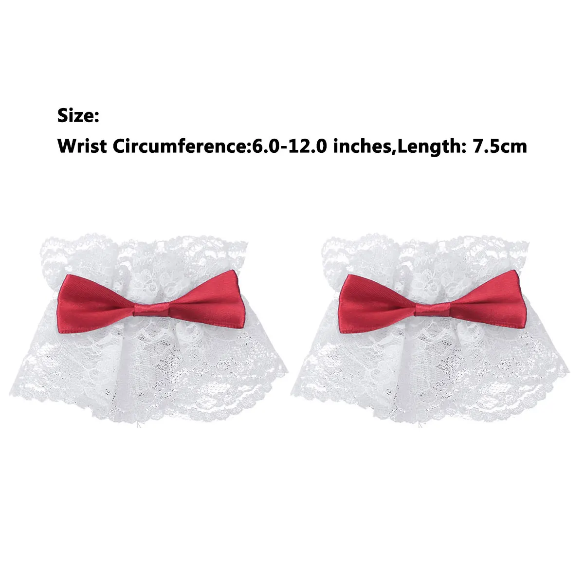 Сексуальные кружевные наручные рукава с бантиками для женщин и девушек косплей