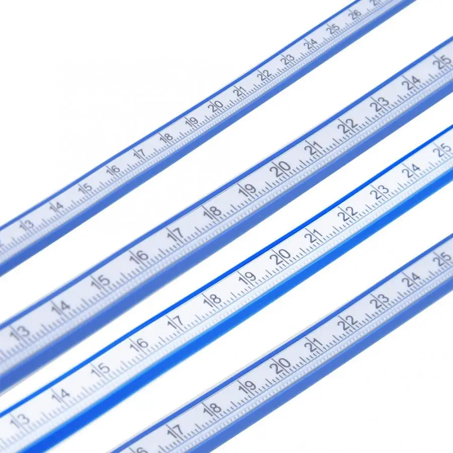 Flexible Plastic Drafting Drawing Curve Ruler Bend Geometric Measuring Rulers for arts painting measuring and drawing curve | Канцтовары