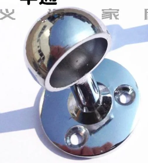 

4pcs (19mm Rod) Zinc Alloy Roman Rod Curtain Rod Bracket Pole Bracket Round Base Alloy Curtain Accessories