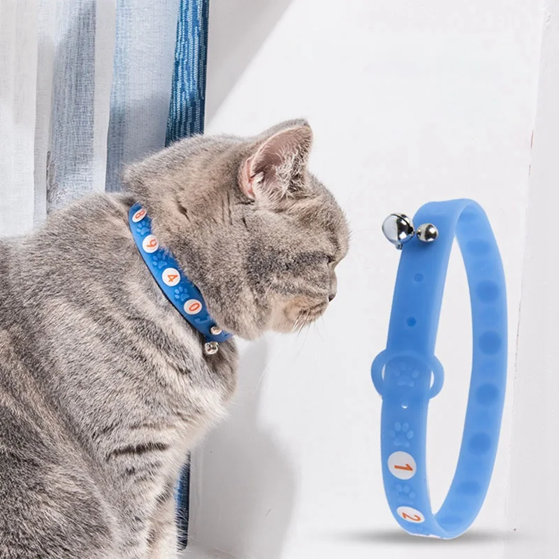 Новинка 2019 года. Силиконовый ошейник для домашних любимцев собак кошек. Ошейник