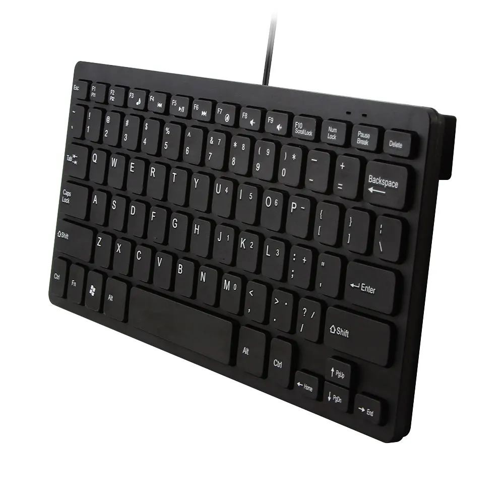Мини игровая клавиатура 87 keycap ультра тонкая USB проводной офисный ноутбук