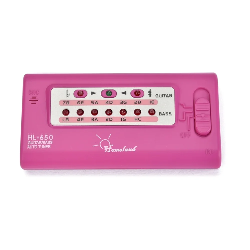 Цифровой Электронный гитарный тюнер автоматический хроматический для