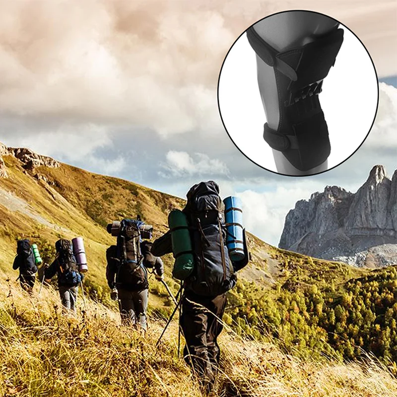 1 пара наколенник пружинный поддержка для альпинизма приседания Пешие прогулки
