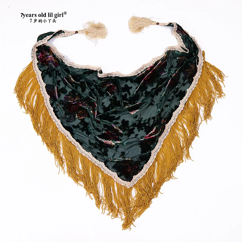 Шарф фламенко платье шарф в русском стиле украинские шали с бахромой