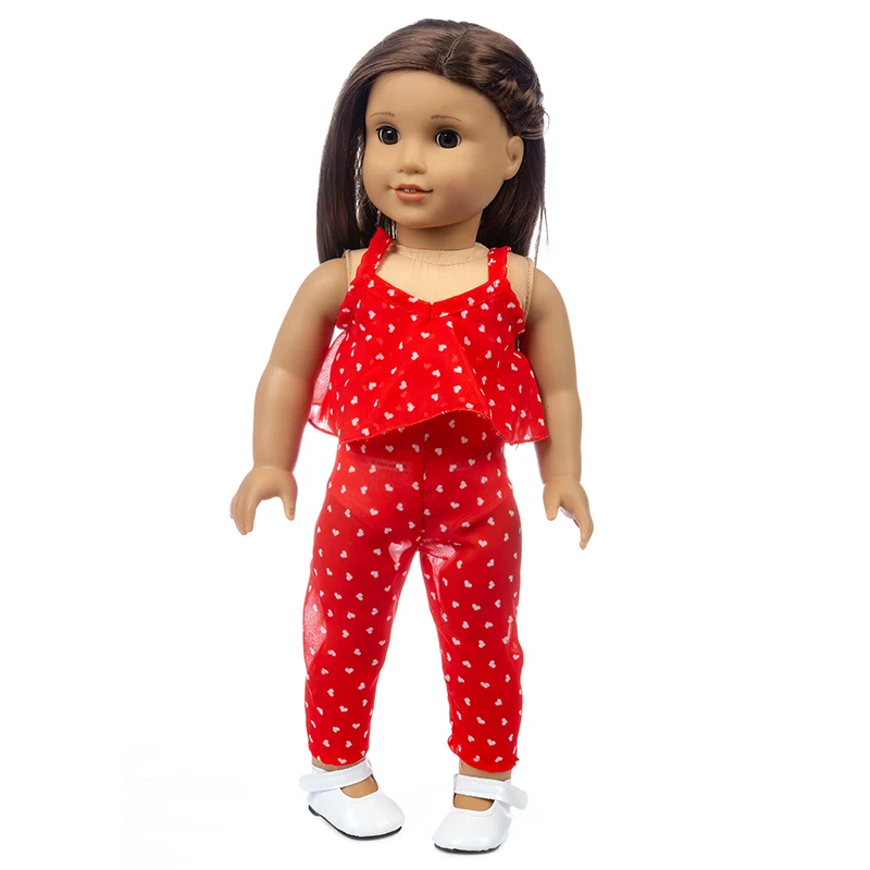 

2020 New Born New Baby Fit 14-17 inch Doll American Clothes Girls' Denim Chiffon Long Sleeve Skirt Suit For Baby Birthday Gift