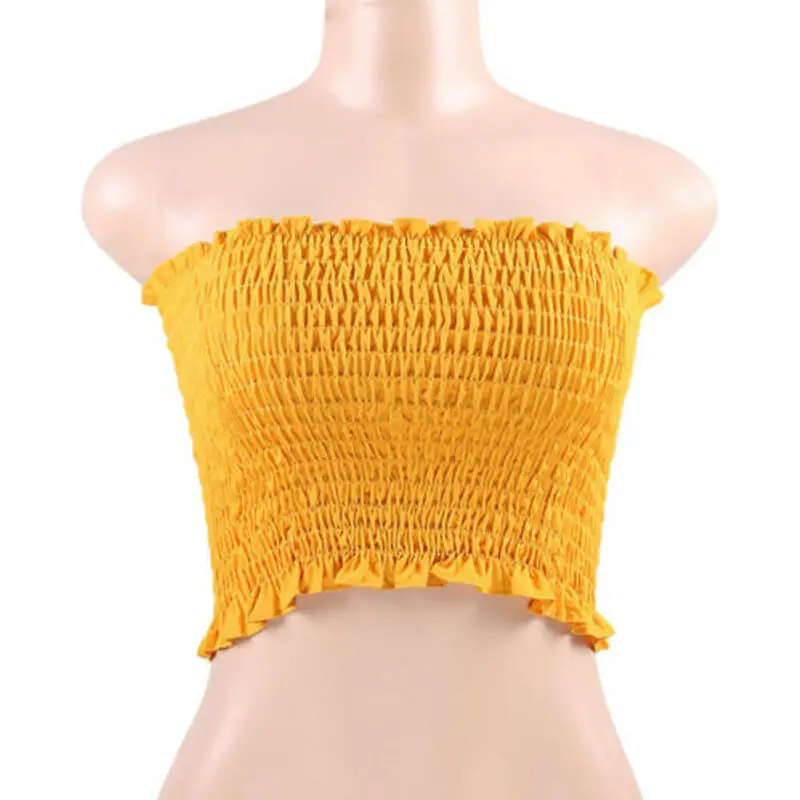 Классический поношенный Топ без косточек для женщин облегающий бюстгальтер