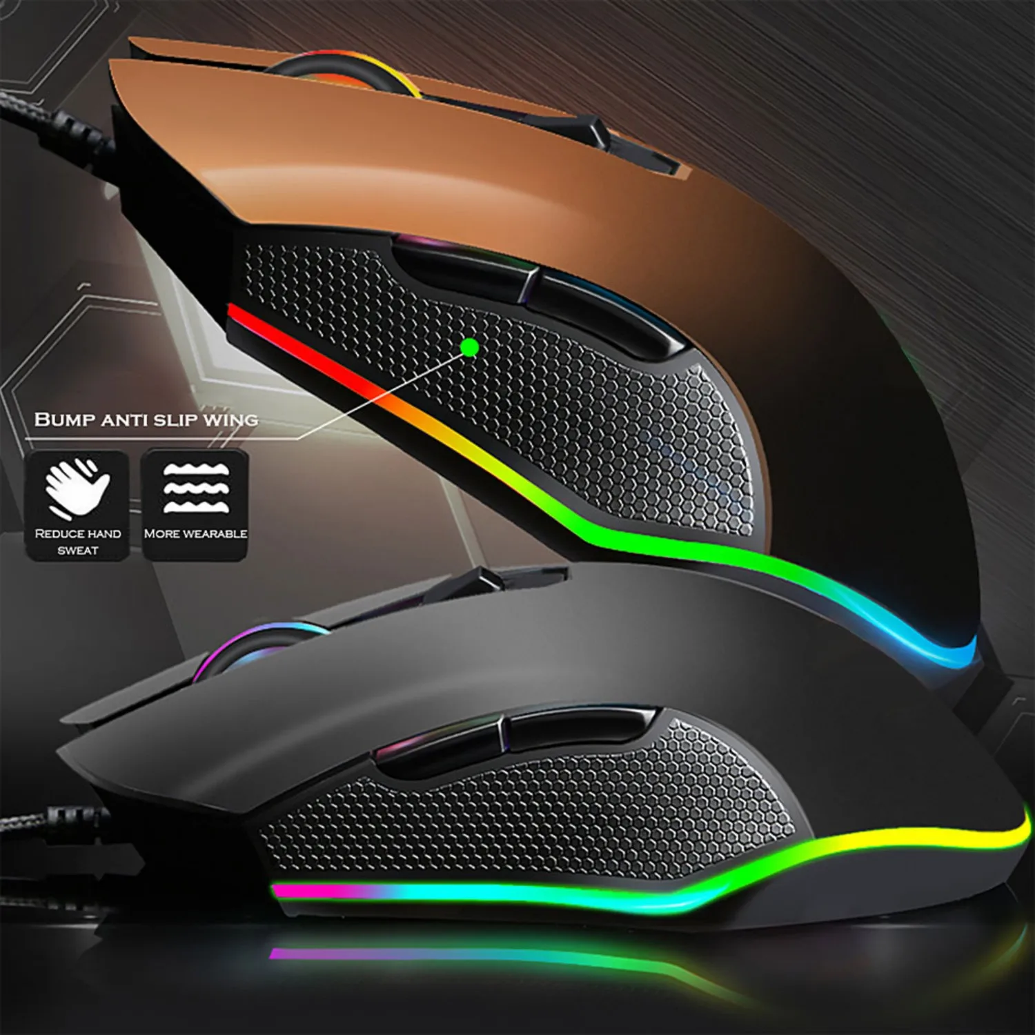 Набор для одной руки игровая клавиатура мышь RGB подсветка портативная мини мыши 39