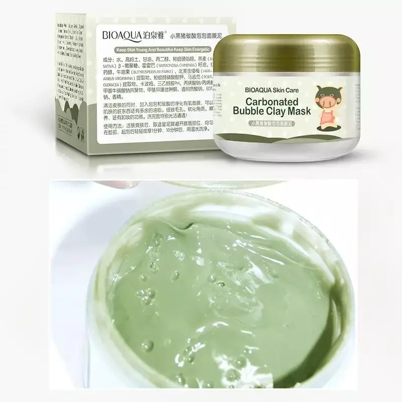 

mask cosmetic cleansing bubble mask 100gr carbonated bubble clay mask bqy0511
