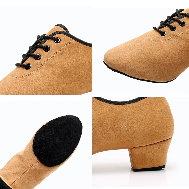 Мужские и женские танцевальные туфли современные замшевые для