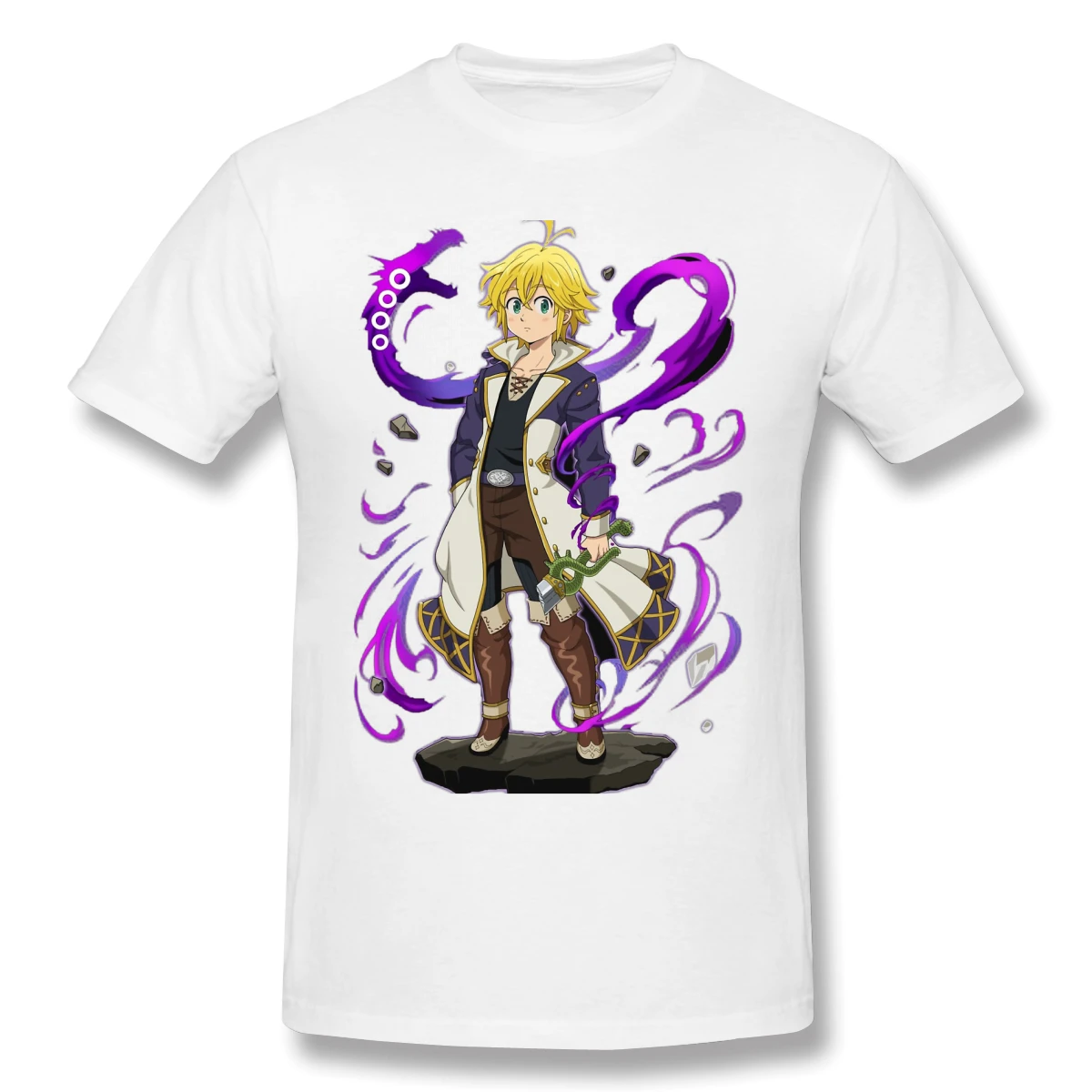Новая летняя футболка Meliodas с принтом &quotгрех дракона греха&quot|Мужские футболки| |