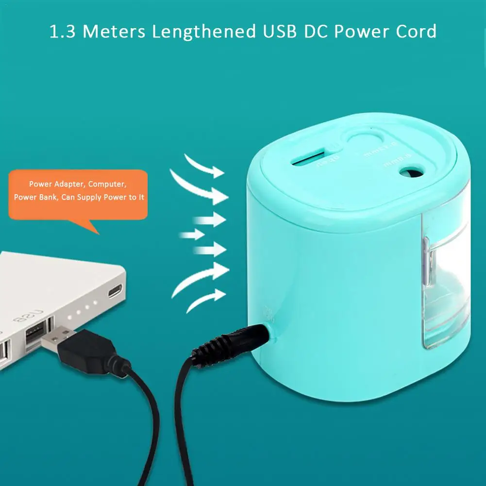 Electric Pencil Sharpener Automatic Smart Double Hole Primary School Stationery Office #X30 | Канцтовары для офиса и дома