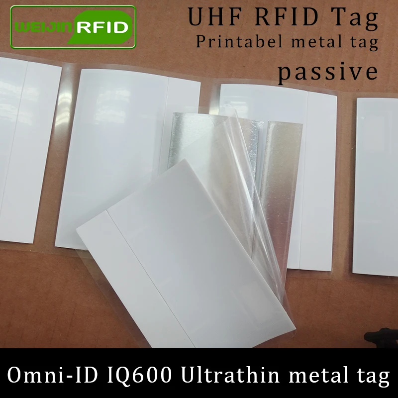 UHF RFID Анти металлическая метка omni ID IQ600 IQ 600 915 МГц 868 Impinj Monza4QT EPCC1G2 6C печатная