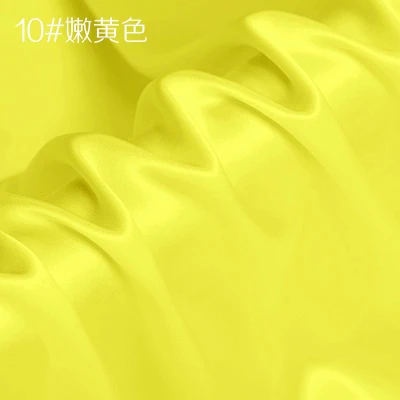 Шелк тутового шелкопряда креп атласная ткань для платья Cheongsam ширина 114 см одежда ткань для DIY шитья 90 чистый цвет горячая распродажа - Цвет: 10