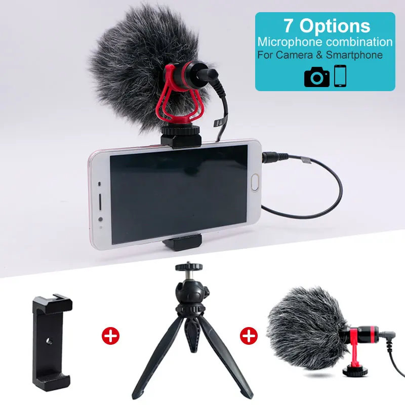 DSLR микрофон для микрофонной записи SLR Vlog камера youtube смартфона canon sony|Микрофоны| |