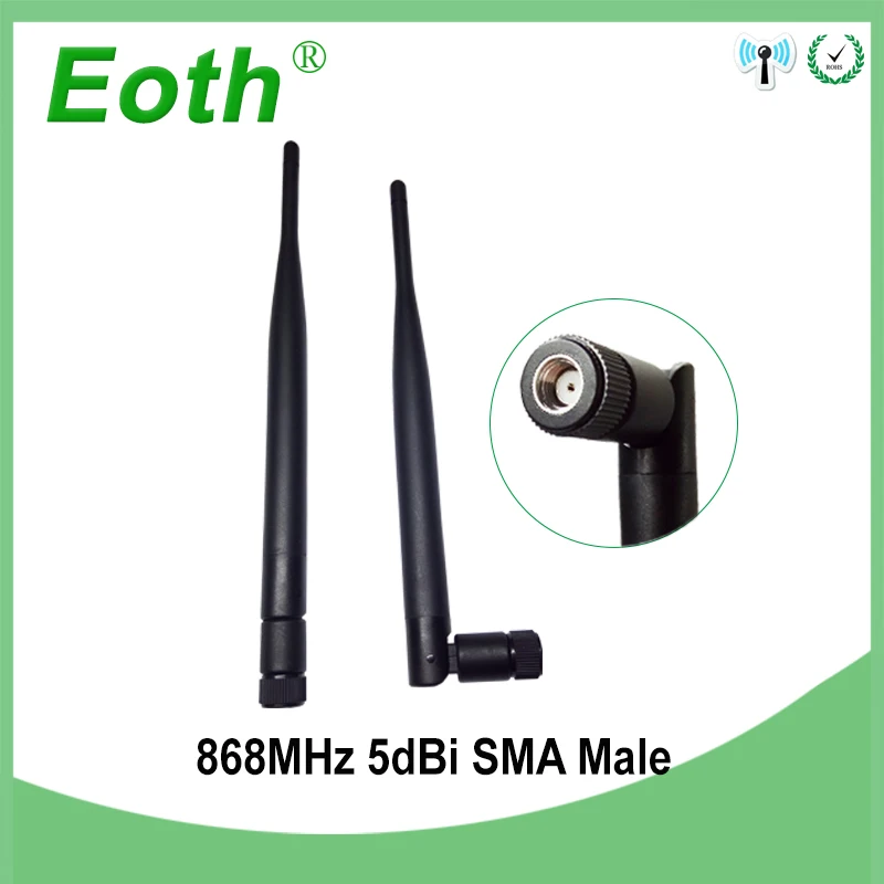 EOTH 20pcs 868mhz antenna 5dbi sma female 915mhz lora antene pbx iot module lorawan signal receiver antena high gain