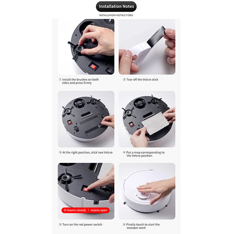 

Smart Floor Robot Vacuum Cleaner Touching Rechargeable Thin Vacuum Cleaner L23