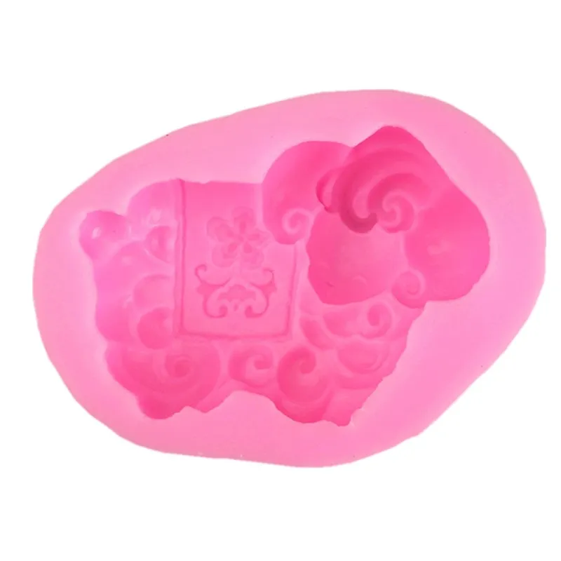 Twelve zodiac 3D cartoon sheep silicone mold chocolate cake decoration tool shape clay technology | Дом и сад
