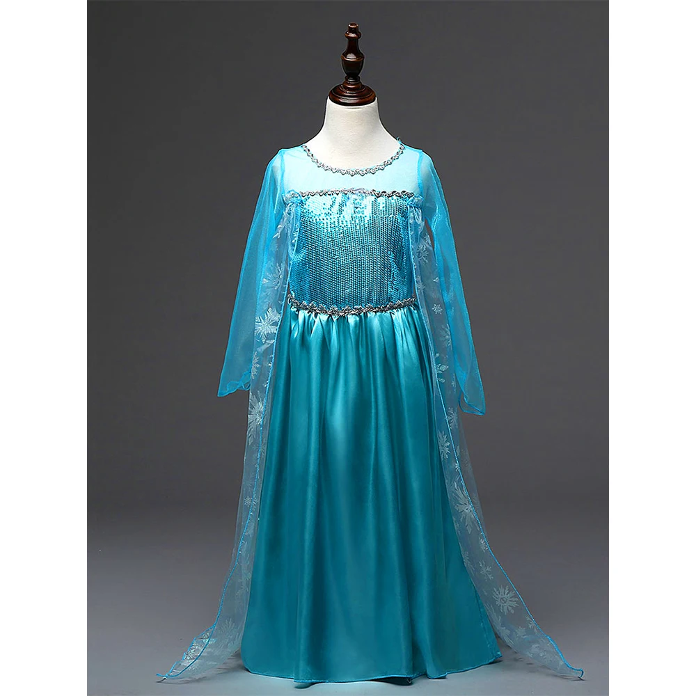 2021 фея платье для девочек Эльза рождественское Снежная королева принцессы Magic Stick