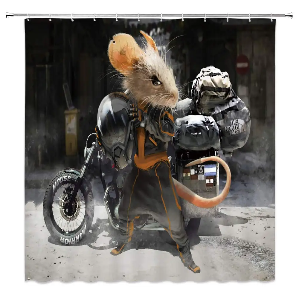 Занавеска для душа Осьминог морской монстр осьминог Боевая шторка Акула войны