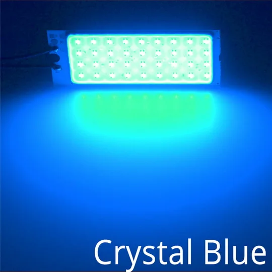 Белый красный T10 Cob 36Led Автомобильные светодиодные лампы W5w C5W C10w 194 панельные лампы для чтения Авто двери резервная лампа купольная гирлянда свет BA9S DC 12v - Испускаемый цвет: Кристально-синий