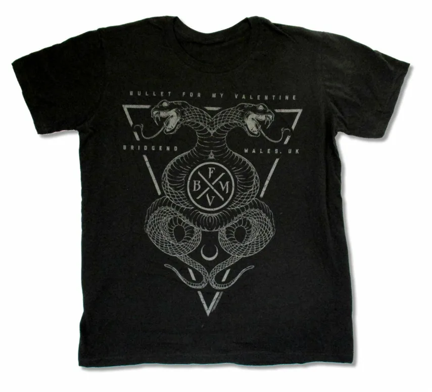 Пуля для ко Дню Валентина Bridgend черная футболка Новый Официальный взрослых