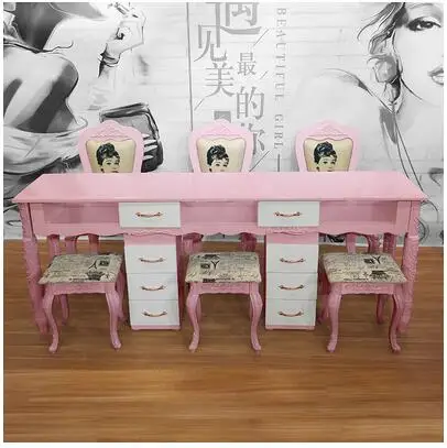 Маникюрный Стол и стул одинарный двойной Трехместный Европейский специальная