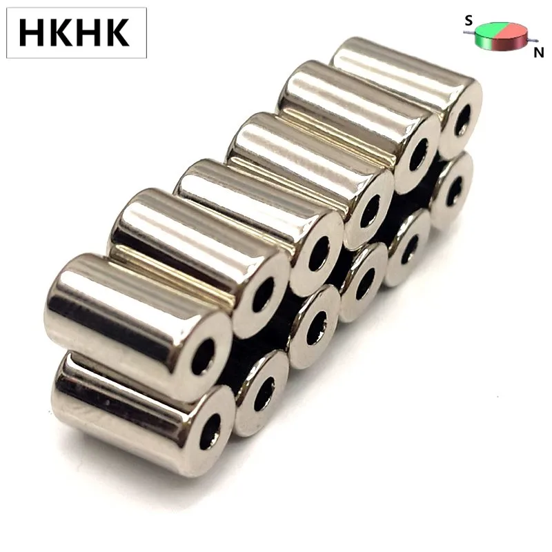 

5-100PC NdFeB Magnet Ring Dia. 5.4x2x8.8 mm Diametrically Magnetized N45H Strong Magnet Neodymium Permanent Rare Earth Magnets s