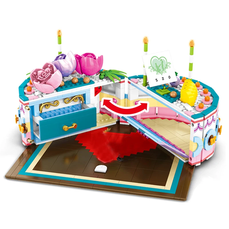 Блоки sembo креативные модели тортов на свадьбу и день рождения строительные