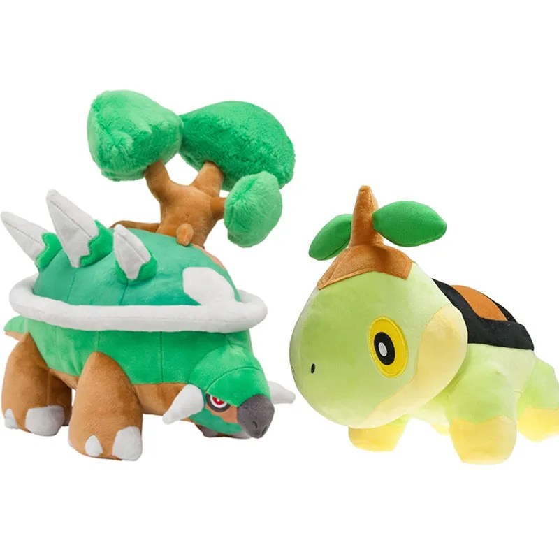 Новый мультфильм Turtwig Эволюция Torterra мягкие плюшевые игрушки аниме покемонная
